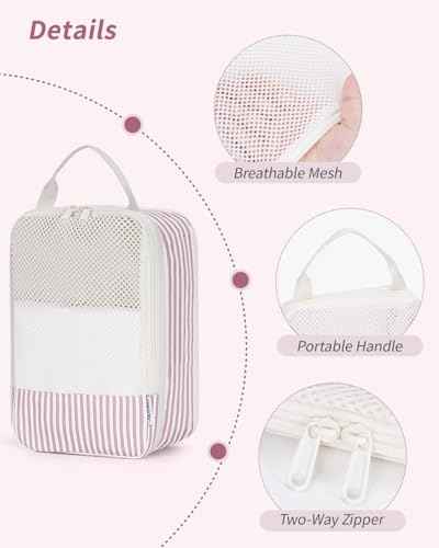 6 Set Compression Packing Cubes for Travel Women Men