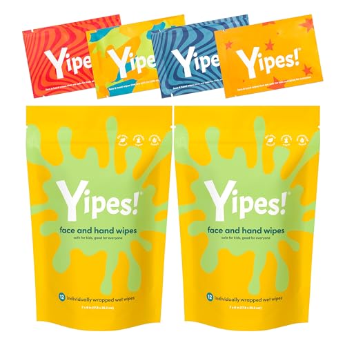 Yipes! Kids Face and Hand Wipes (24 Count)