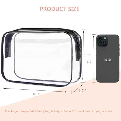 Clear Toiletry Bag (2 Count)