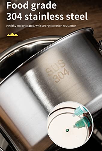 304 Stainless Steel Camping Cookware Set