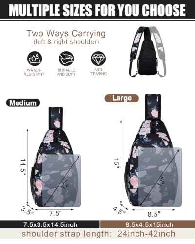 Crossbody Bags for Women Men Trendy Sling Bag Backpack Chest Bag