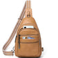 Sling Bag for Women Cross Body Purse Fanny Pack Sling Backpack Vegan Leather Over Shoulder Crossbody Handbag Travel Gifts Tan