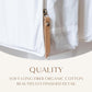 Luxury Organic Cotton Garment Bag for Hanging Clothes Long 58"