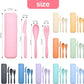 Reusable Travel Utensils Set with Case (6.5 Count)