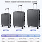 3 Piece Luggage Sets With Spinner Wheels Hardshell TSA Lock (3 Count)