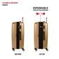 7272 Energie Expandable Hardside Luggage with Spinner Wheels and TSA Lock