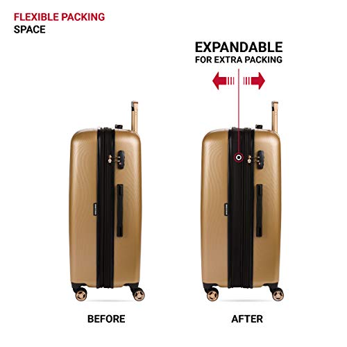 7272 Energie Expandable Hardside Luggage with Spinner Wheels and TSA Lock