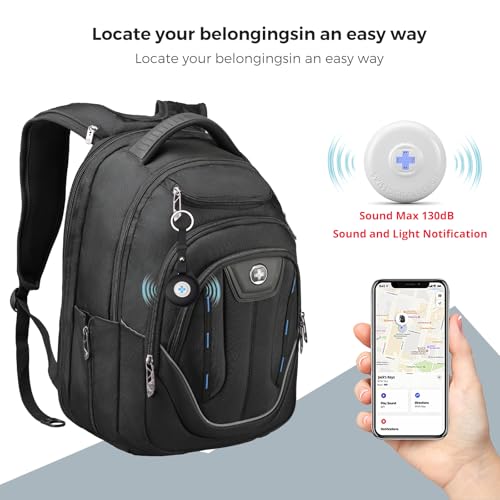 Design TSA Business Laptop Backpack For Men with Apple Find My