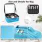 Travel Makeup Bag with LED Mirror and 10x magnifying glass with 3 Lighted Settings