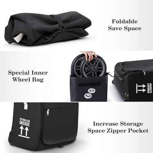 Stroller Bag Stroller Travel Bag for Airplane Compatible with UPPAbaby Vista V1 V2 V3
