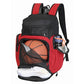 Large Basketball Backpack Sports Gym Bag with Ball Holder Ventilated Shoe Compartment Insulated Cooler Pockets Reflective Strips Fence Hook for Men Athletic Training