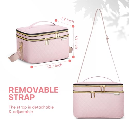 Double Layer Travel Makeup Bag Women
