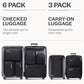 Ultralight Compression Packing Cubes for Travel (3 Count)