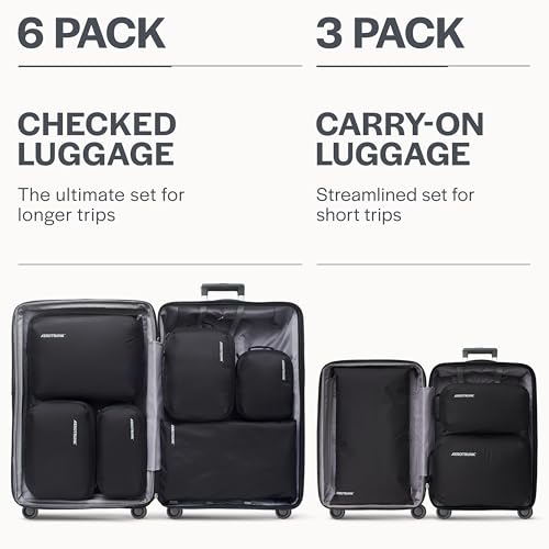 Ultralight Compression Packing Cubes for Travel (3 Count)