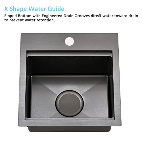 Drop In Bar Sink Black