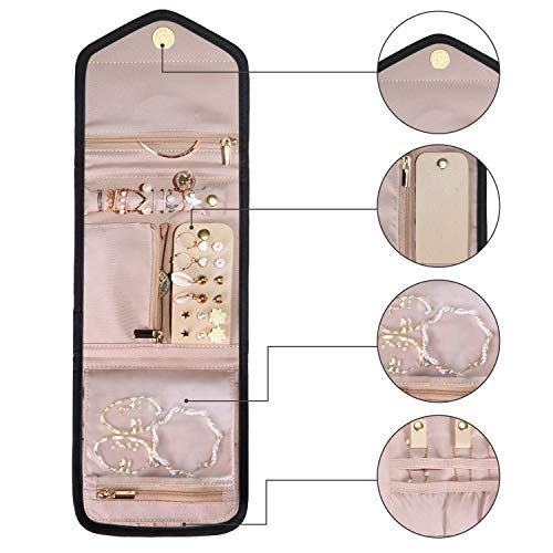 Travel Jewelry Organizer Case Foldable Jewelry Roll