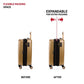 7272 Energie Expandable Hardside Luggage with Spinner Wheels and TSA Lock