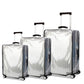 3 Piece Clear Luggage Cover Set Fits 20 24 28 Inch Suitcase (3 Count)