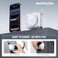 25W 3-in-1 Charging Station for Apple Device, White Foldable Magnetic Wireless Charger, Fast Travel Charging Stand for iPhone17/16/15/14/13/12 Series, Apple Watch/AirPods