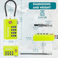 TSA Approved Luggage Locks with Search Alert Indicator (3 Count)