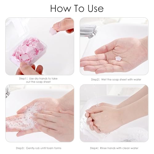 300pcs Portable Hand Washing Soap Sheets