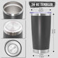 20oz Tumbler Insulated Coffee Tumblers with Lid Stainless Steel Grey 8P (8 Count)