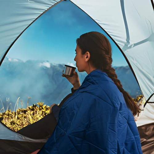Large Waterproof Outdoor Blanket Thick Fleece 80" x 58"