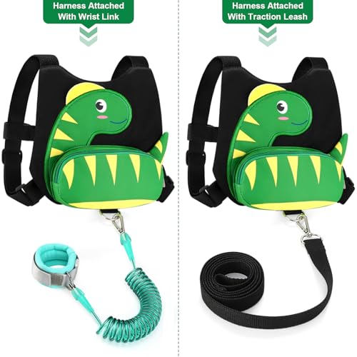 Toddler Harness Leash + Anti Lost Wrist Link