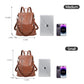 Small Women Backpack Purse PU Leather Anti