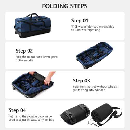 32 Inch Rolling Duffle Bag