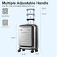 20 Inch Carry On Luggage 22×14×9 Airline Approved with Front Pocket