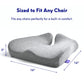 Patented Pressure Relief Seat Cushion for Long Sitting Hours on Office