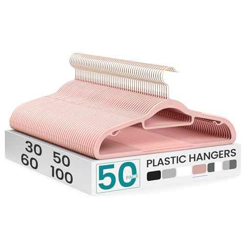 Pack of 50 Coat Hangers (50 Count)