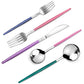 Mirror Silver multicolor Silverware Set (4 Count)