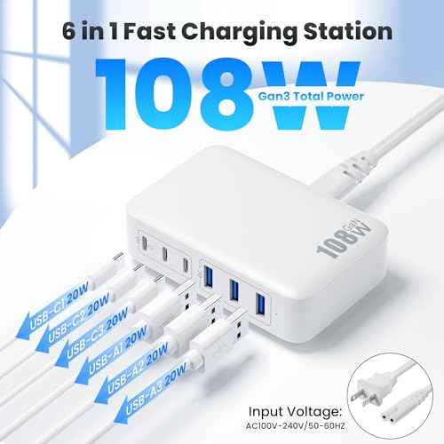 USB C Charger Block Charging Station
