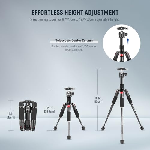 Mini Desk Camera Tripod with Cell Phone Holder