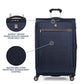 Platinum Elite Checked Luggage Spinner