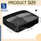 Packing Cubes for Suitcase Large Organizer Bags (5 Count)