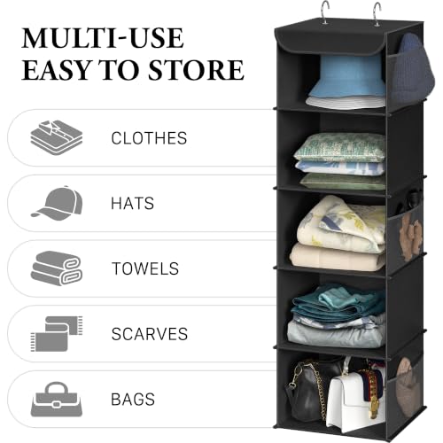 5 Shelf Hanging Closet Organizer