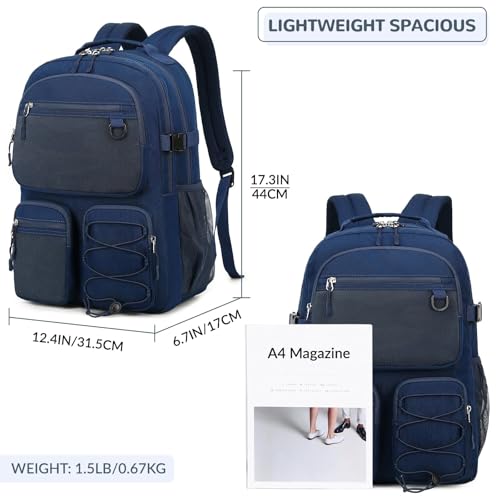Water Resistant Daypack with Mulitiple Pockets for School Travel Outdoor College