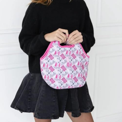 LunchTote Zippered Bag Insulated Neoprene Caddy (She Doesn't Even Ghost Here / Large 4.5 Quart Lunch Tote)