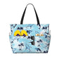 Beach Bag for Women Shark Print Beach Tote Bag Waterproof Sandproof Large Bags with Zipper Big Capacity for Travel