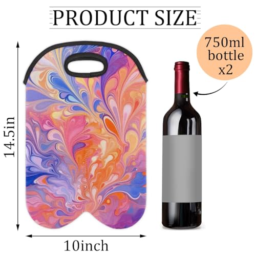 Wine Carrier Tote Personalized Bag for 2 Bottles