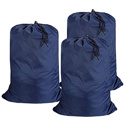 Washable Travel Laundry Bag with Drawstring (3 Count)