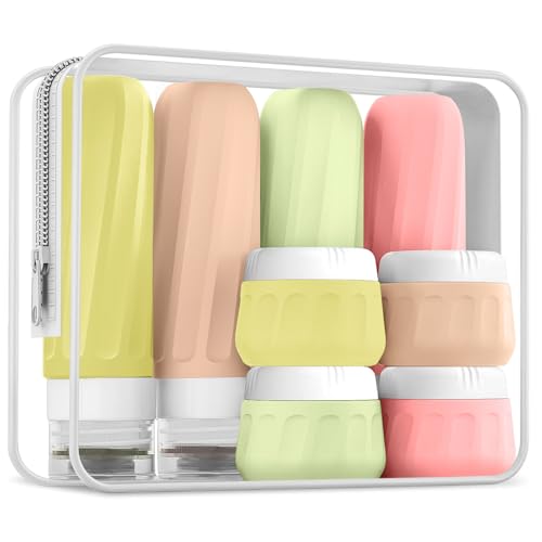 Travel Bottles for Toiletries 8 Pack (8 Count)