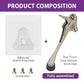 HASHI 6 Inch Kickdown Door Stopper No Drilling