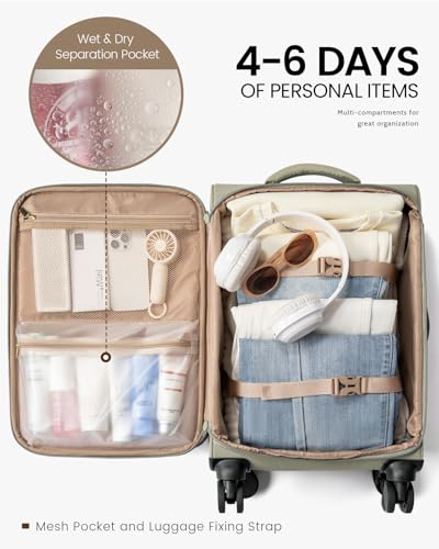 Carry On Luggage 22x14x9 Airline Approved