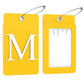 2 Pack Initial Luggage Tags for Suitcases Airplane Travel Essentials (2 Count)