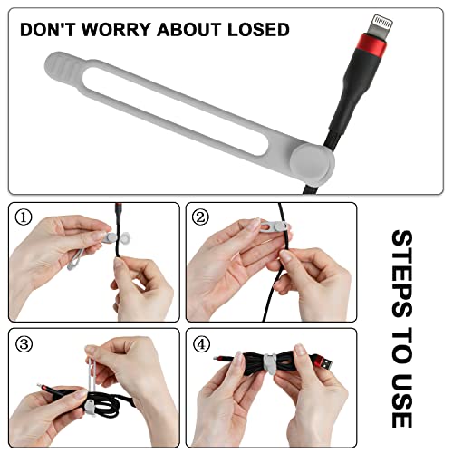 Silicone Cable Ties (16 Count)