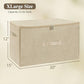Fabric Storage Bins with Zipper Lids